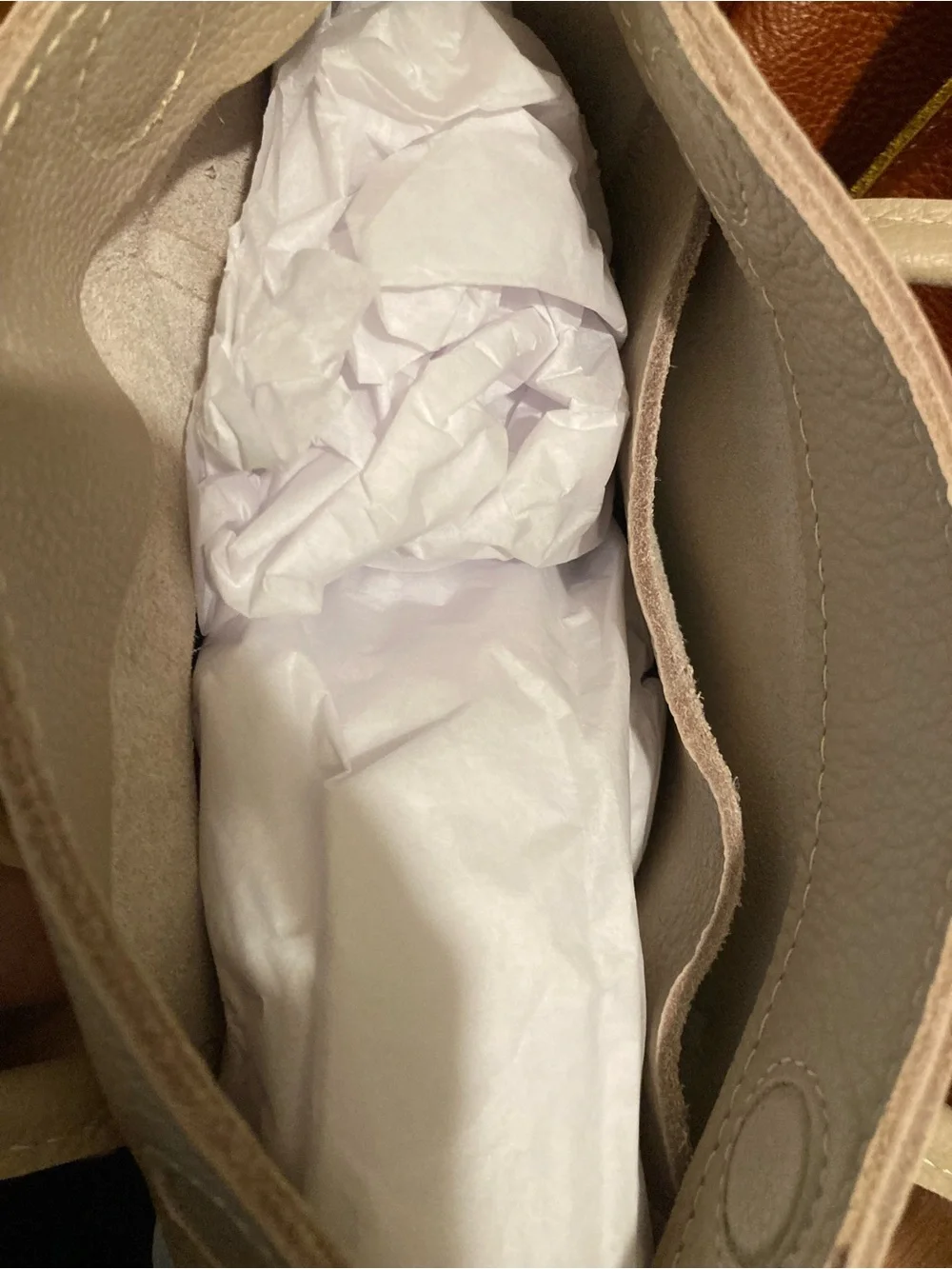 Portland Leather Amelie Shoulder Bag in Oatmilk